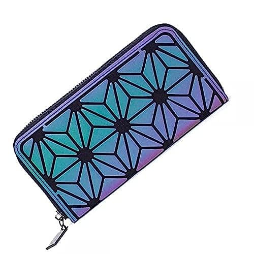 Women's Zip Around Wallet (Blue)