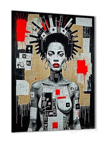 Skills C0061 Canvas Painting - Street Art - Graffiti Art - Wall Hanging for Home Wall Decor, Living Room, Office Decorations & More - Size (30cm x 40cm)