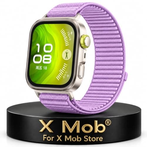 سوار رياضي نايلون مضفر من TopPrime لساعة HW Fit 3/Fit 4/4 Pro ، سوار رسمي مريح تناسب مقاس المعصم من 6.8 إلى 9.8 بوصة، إغلاق سهل وسريع، نايلون جيد التهوية، حزام قابل للتعديل Watch band