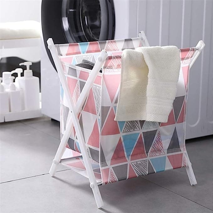 Collapsible Plastic Laundry Basket Waterproof Clothes Storage Hamper Bin