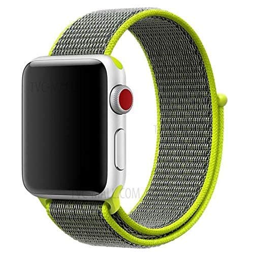 Nylon straps for Apple Watch sport loop band 42mm-Multicolour- GREEN