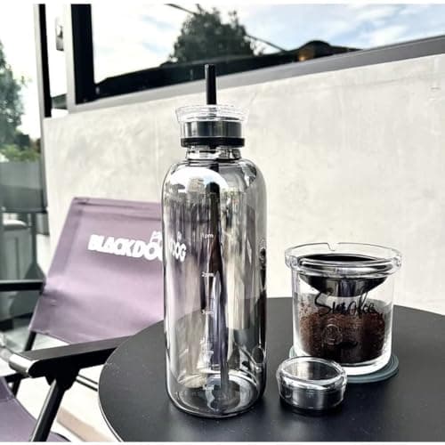 Glass Water Bottle with Straw and Lid transparent 750 ml | Time Scale Markings, Double Sealed Cover, Milk Bottle Shape, Reusable Straw