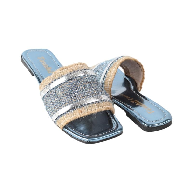 سليبر حريمى فلات جلد 868 لبنى 39 Sandal