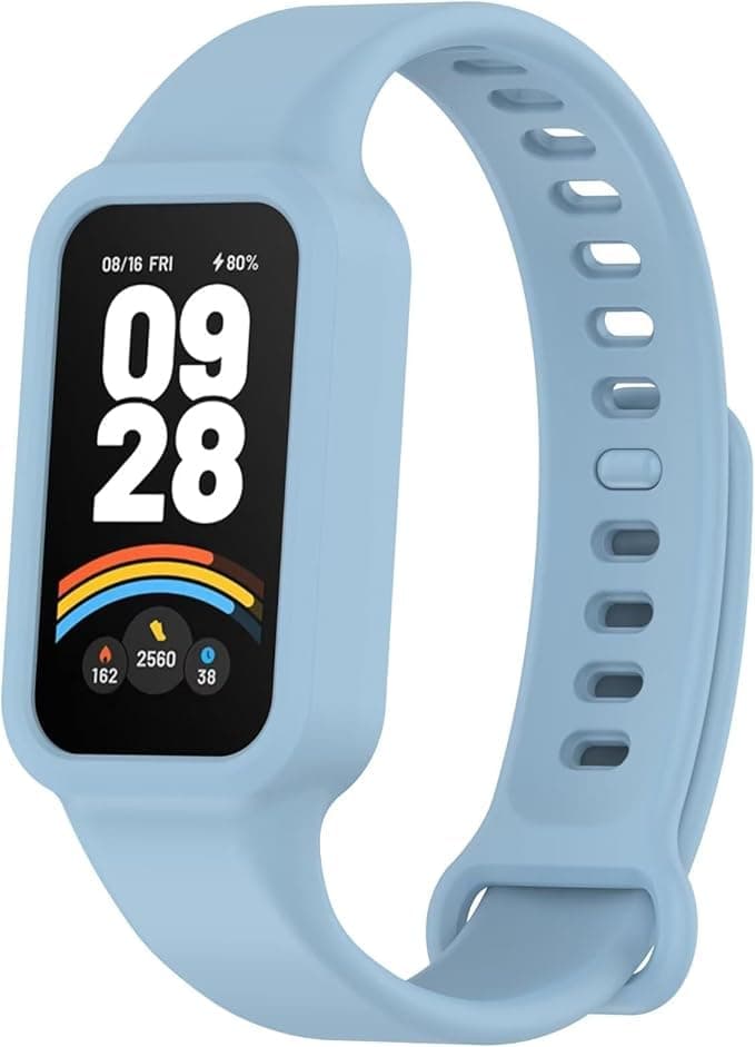 Compatible with Xiaomi Smart Band 9 Active/Xiaomi Redmi Smart Band 3 Replacement Silicone Wrist Strap Bracelet Band Soft And Durable Watch Accessories