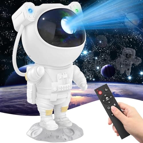 Astronaut Galaxy Projector Star Projector, 360° Rotating Night Light, with Remote Control and Timer, Kids Bedroom Decor