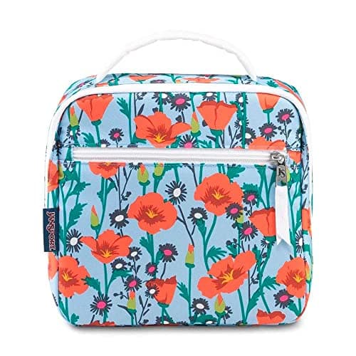 Jansport Lunch Break Floral Zip-Closure Top-Handle Lunch Bag - Multi Color Meal holder