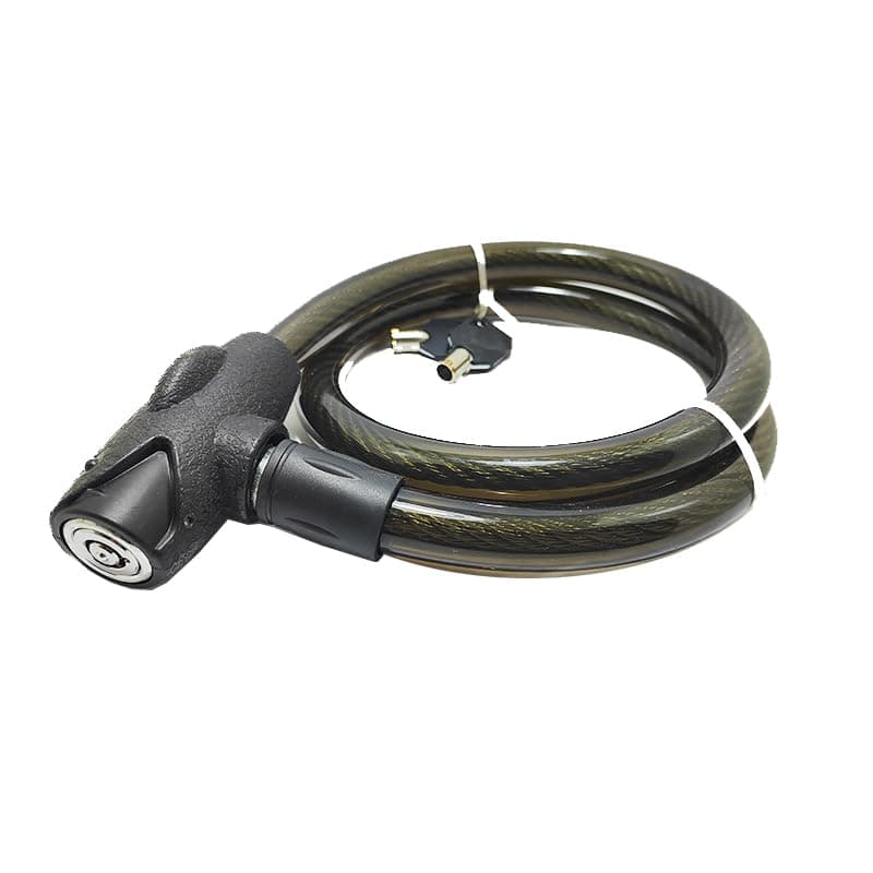 KaberMisr 2020 Universal Bike Lock Stainless Steel Bicycle Lock Anti-Theft Cable for Motorcycles Off-Road Bike Security Lock with 2 Keys (Black, Length 98cm, Code:9494)