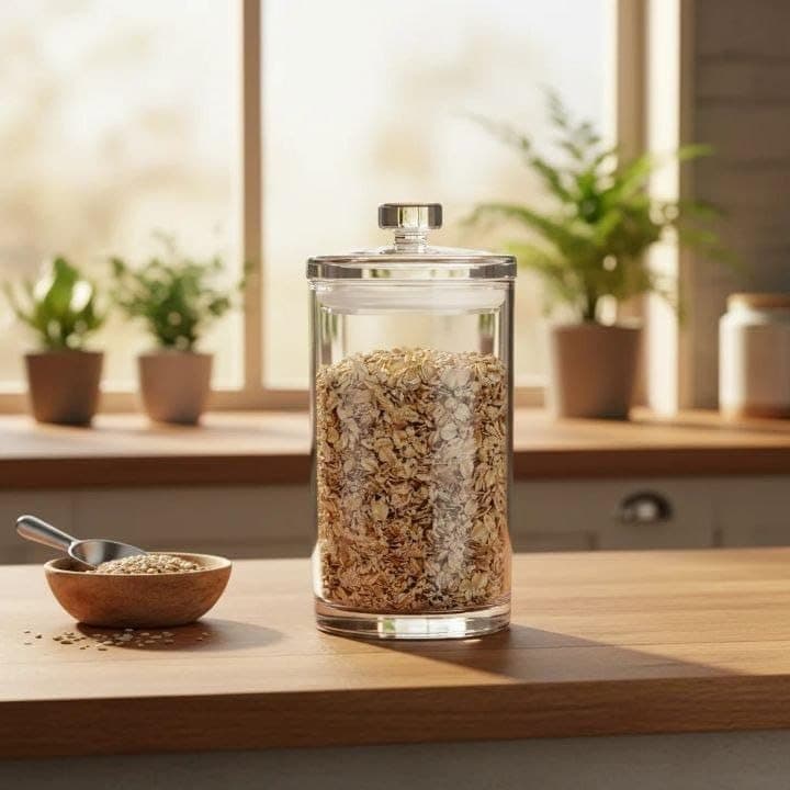 Generic Airtight Legume Glass Jar 1000 ml, .mk Food storage container