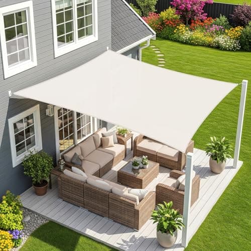 Sunnylaxx 2 x 2 m Square Sun Sail, Waterproof Sun Protection Sun Sail, Colour, 95% UV Protection, for Outdoor Use, Garden