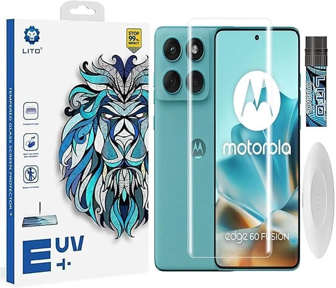 Screen UV Liquid Protector Compatible With Moto Edge 60 pro Highly Resistant (High Quality, Supports Fingerprint Operation. Installation is Required By a Specialist) Scratch Resistant Bubble