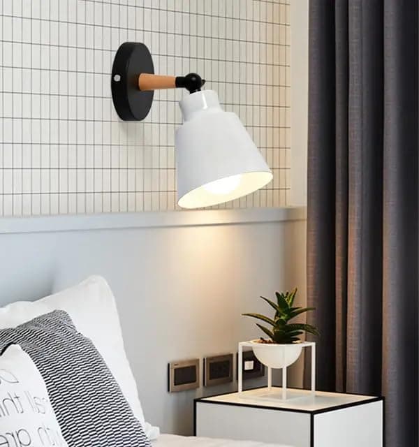 Generic Abalek 1 Bulb Without Bulbs 25x15x25cm Black and White Light fixture
