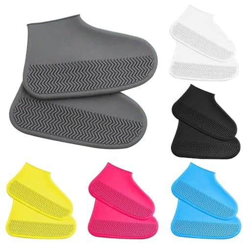 1 Pair Reusable Foldable Outdoor Shoes Flexible Silicone Waterproof Rain Boots for Rain Snow Muddy Road Beach Desert Shoe accessory