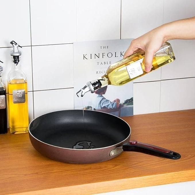 5-Piece Kitchen Oil Dispenser Set for Cooking Liquid Vinegar and Dressing, for Home and Daily Use Bottle
