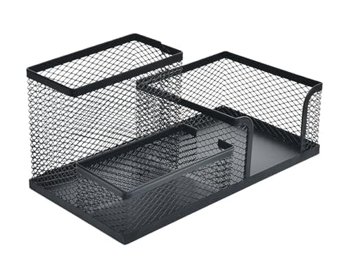 JM-125 Mesh Wire Paper Tray 3x1 Layers Durable Metal Construction Compact Design Office Desk Organizer School and Work Use Multicolor