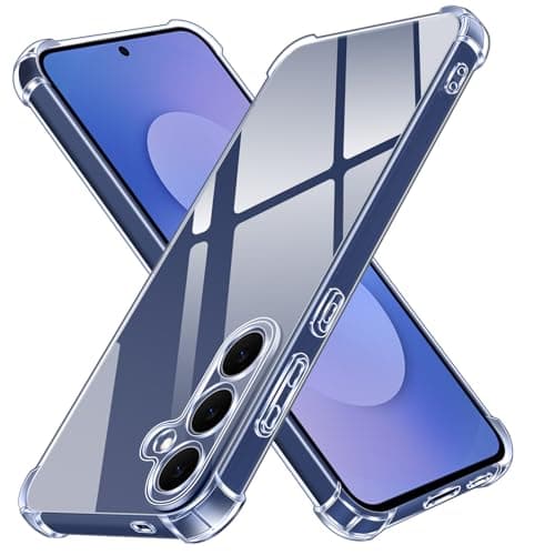 ivoler Case for Samsung Galaxy S25 FE 5G (Not for Samsung Galaxy S25), Ultra Transparent Shockproof Silicone Protective Case with Reinforced Corners Clear Thin Soft TPU Bumper Cover Cellular phone case