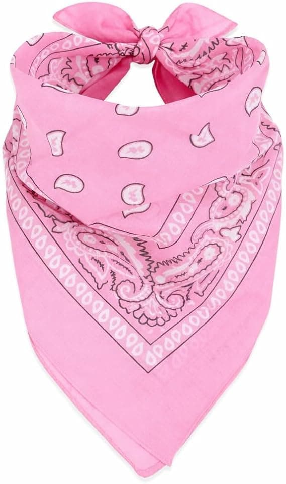 Scarf for Men & Women - Versatile Fabric Bandana - Cotton Bandanas for Headwear and Face Protection Size 40cm for Women and Men Piece Apparel head neck covering