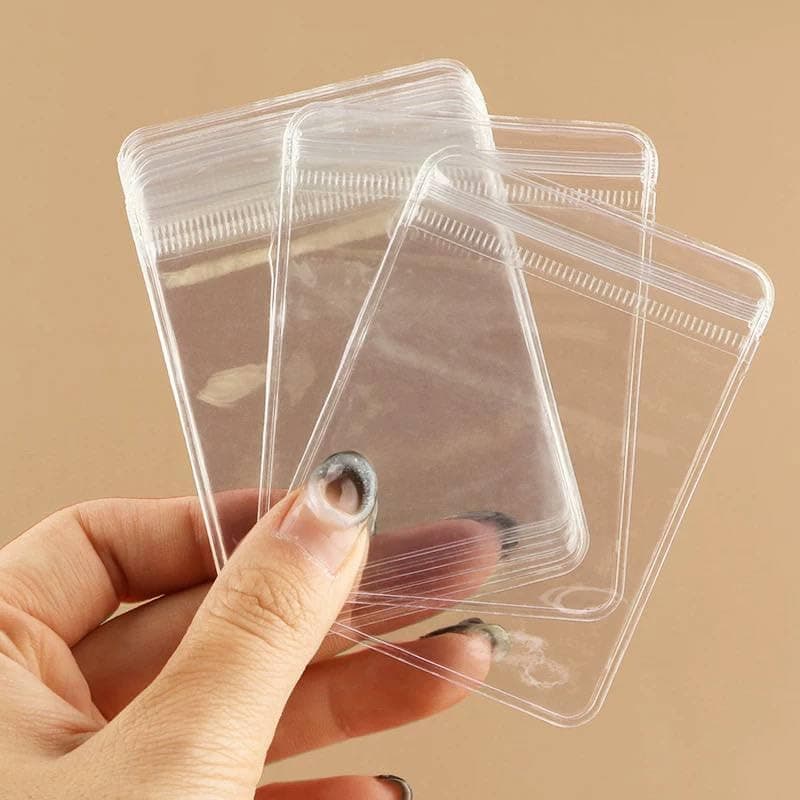 10 Pcs 8 by 12 cm Waterproof Jewelry Storage Bag Organizer for Small Personal Items Home Travel Daily Use