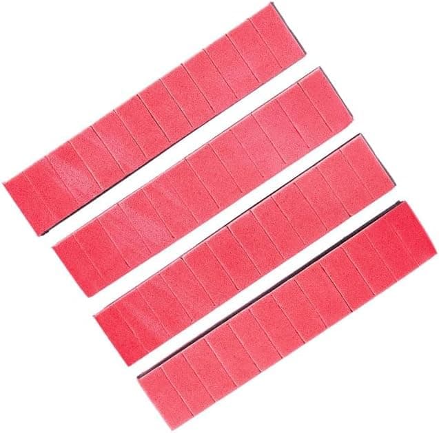 SACAR Car Door Bumper Set, Durable Protection Against Scratches (Size:13cm, 4pcs Rose Red) Auto part
