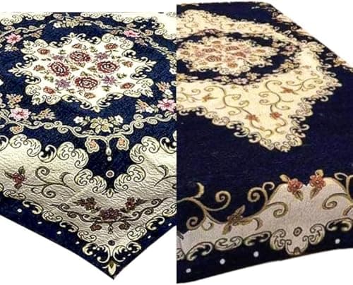 Antré Table Cloth Square Quilted Table Cloth 100 * 100cm Tablo Goblin Luxury Multi Use Home Salon Decor Elegant Elegant