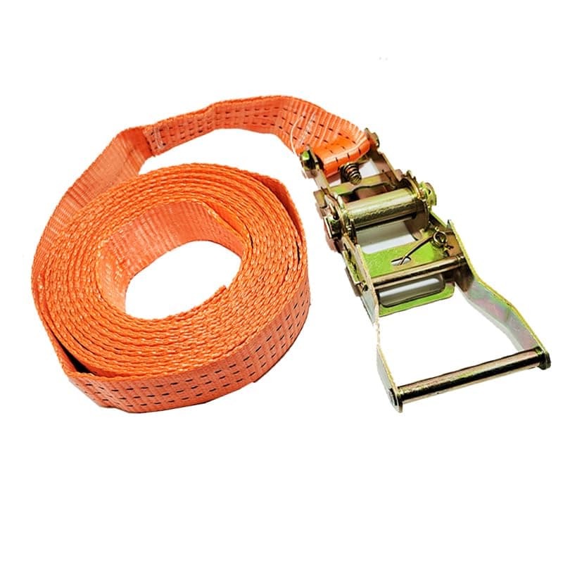KaberTrade Ratchet Tie Down Belts, Lifting & Tightening Cargo Ropes with Hooks to Secure Load, for Motorcycles and Trucks (3M Long, 4cm Wide, Code 5951) - KaberTrade Cargo strap