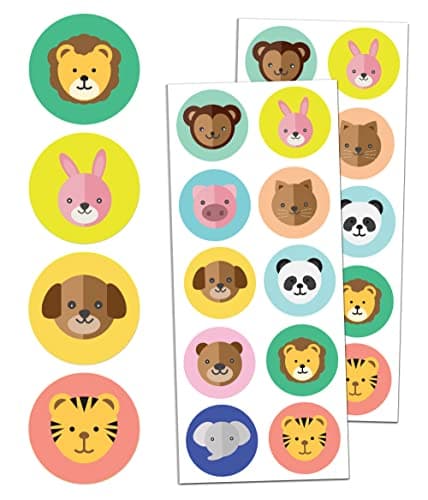 TownStix Farm Animal Stickers for Kids, 1.5" - 20 Sheets, 200 Stickers Sticker decal