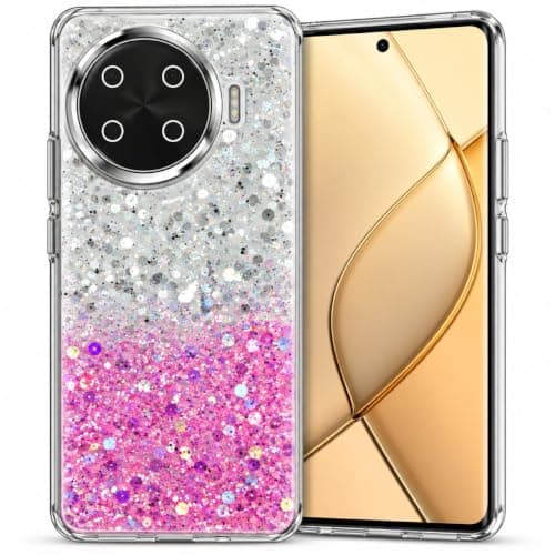 Glitter Case Compatible with Tecno Spark 20 Pro Plus Sparkly Clear Bling Protective Cover with Raised Camera Protection & Shockproof Bumper, 3 Cellular phone case