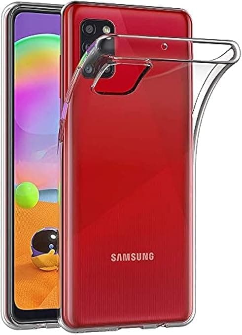 Case for Samsung Galaxy A31 / Galaxy F41 / Galaxy M21s (6.4 inch) Soft TPU Rubber Gel Bumper Transparent Back Cover Cellular phone case