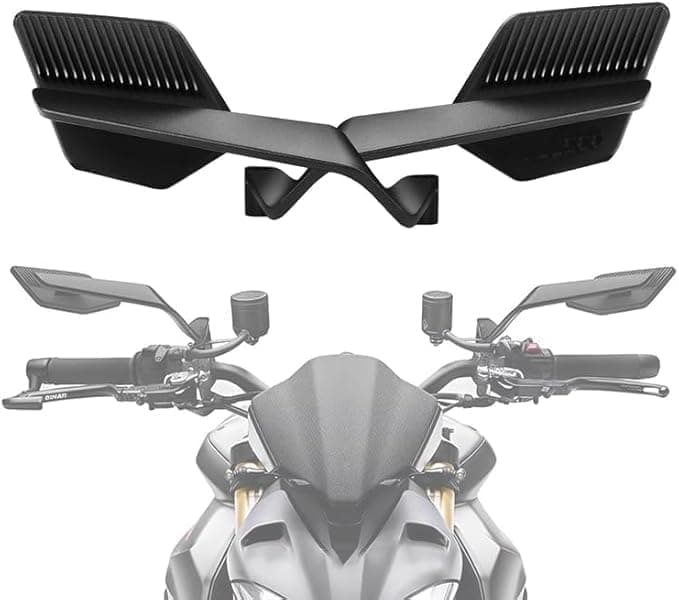 Motorcycle Mirrors Modified Motorcycle Rearview Mirror Rotatable Aerodynamic Design Side Mirrors for Hidden Wind Wing (Flying Mirrors) Vehicle mirror