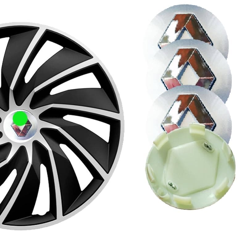 KaberMisr 2020 KaberMisr Car Wheel Hub Cover Tire Hub Cover Rim Rim Cover Fit For Front & Rear Tire Hub 4 Pcs (Rain?/?, Diameter 5.7cm, Code:8833) Hubcap wheel cover