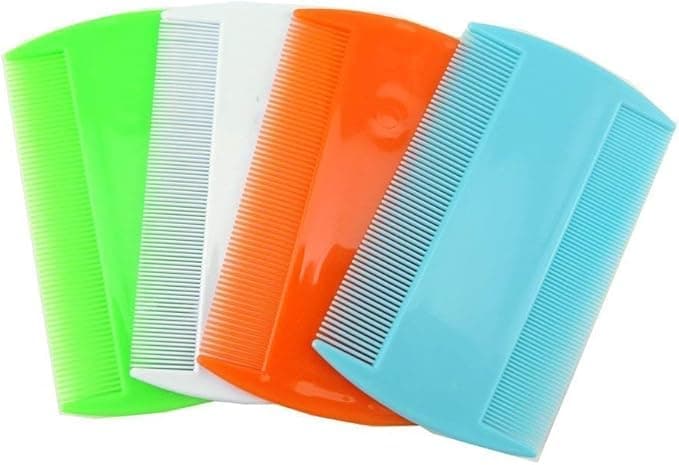 Plastic Lice Comb, Double Sided Lice Comb, Effective Removal of Lice and Nits Multi-Colour, Safe and Easy to Use for Kids and Adults, No Chemicals Needed (2 Pack) Hair comb