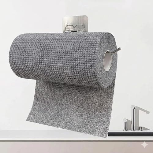 Microfiber Cleaning Towels – 25 Piece Cleaning Towel Roll | Premium Microfiber Cloth – Multi Use – Washable & Reusable