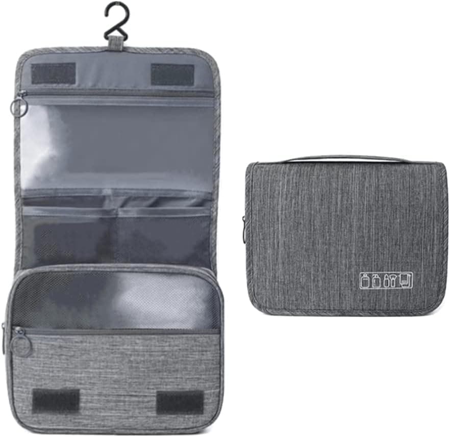 Hanging Makeup Organizer Travel Toiletry Bag with 11 Pockets and Hook Cosmetic case