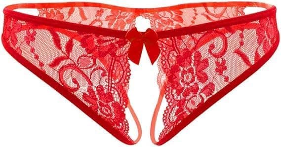 Women's Floral Lace Lingerie with Bow Center - Sexy Design - HN 8027 Bra underwear set