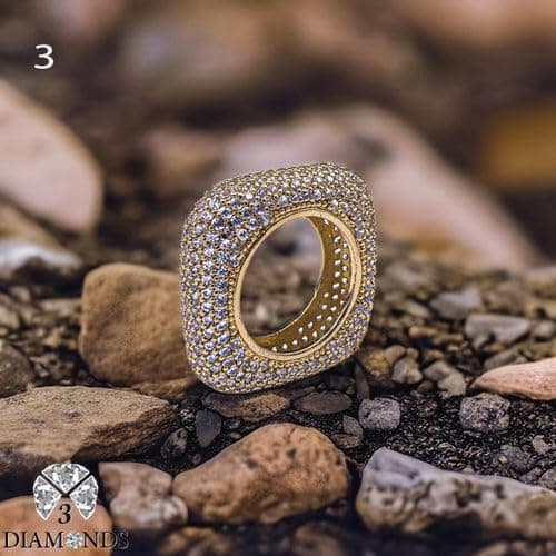3 Diamonds 292474661779246 Women's Debla Ring, Gold Plated, High Quality With Sparkling Zircon-19