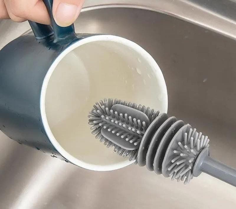 Generic Silicone Bottle Cleaning Brush with Long Handle, .nin
