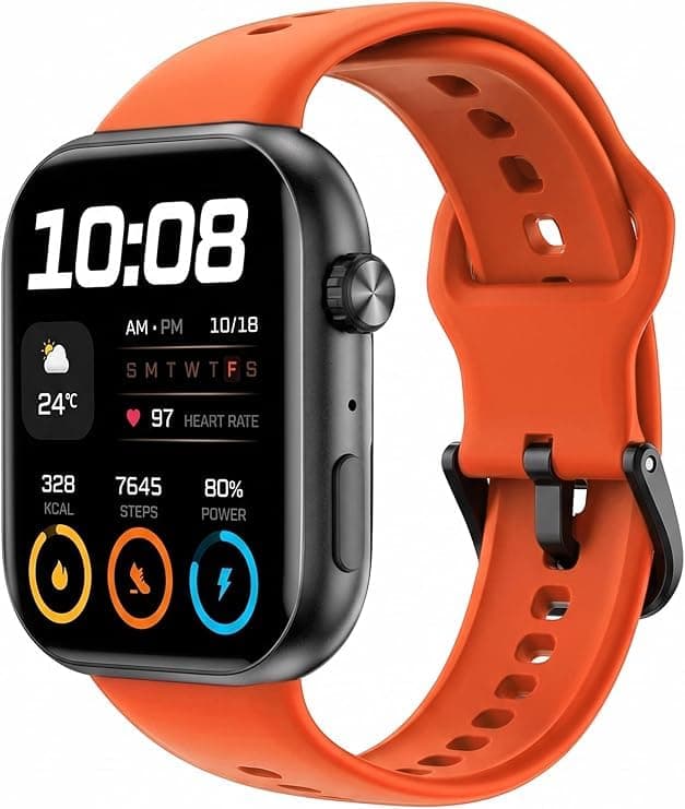 Silicone Bracelet for HONOR Choice Watch 2i Strap, Soft Silicone Sport Replacement Strap for Women/Men, Adjustable Waterproof Sports Band for HONOR Choice Watch 2i