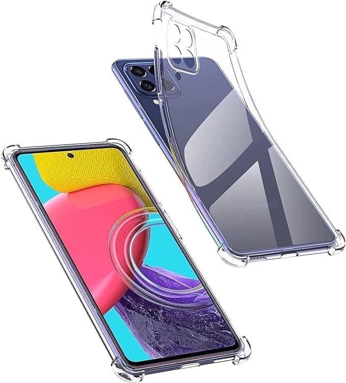 Case for Samsung Galaxy M33 Case Cover Clear Back Air Cushion Soft Silicone Shockproof Anti-Scratch Protective Bumper Shell Corner With Best Camera protection Case for Samsung Galaxy M33 5G Cellular phone case