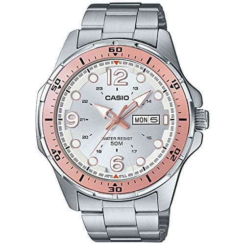 Casio Standart Men's Grey Dial Stainless Steel Band Watch - MTD-100D-7A1VDF