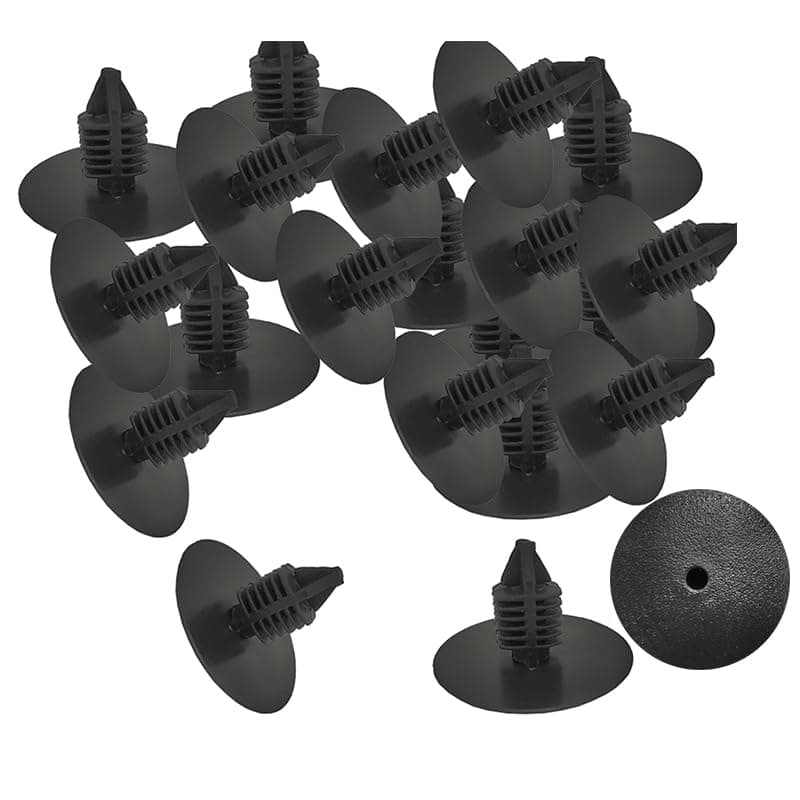 KaberTrade KaberTrade Car Trunk or Car Trunk Clips Kit Black Plastic Clips for Hood Liner, Fender, Tailgate Compatible with Most Cars (50 Count, Code:4696) Mechanical fasteners