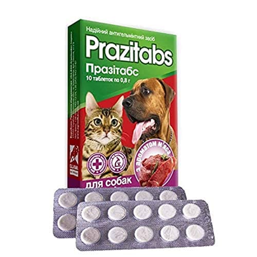 Prazitabs Deworming Tablets for Pets (Meat Taste) From Varmacy - 10 tablets