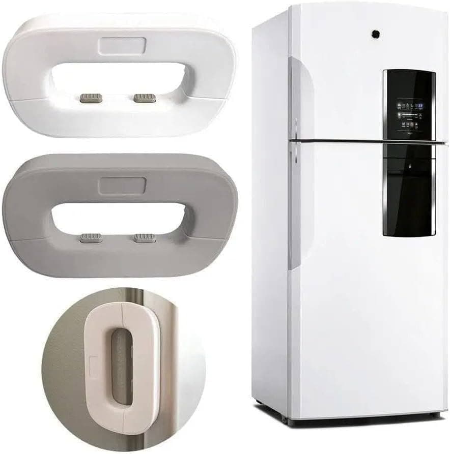 Multi-Use Refrigerator Lock – Safety Lock for Drawers, Cabinets, Cabinets and Doors with Practical Design and Easy to Use to Help Keep Contents Closed (H)