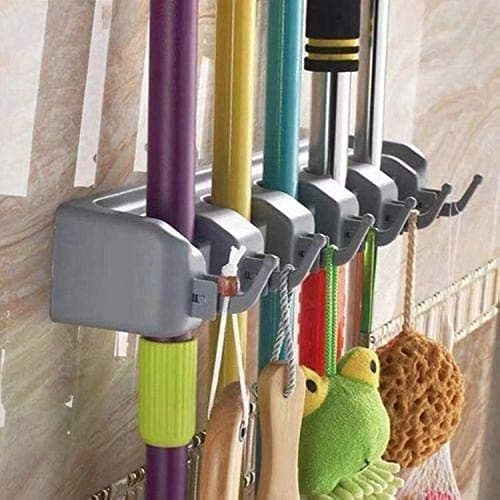 Wall mounted broom holder Storage rack