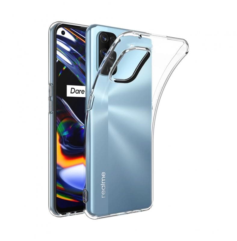 Anti-Yellow Clear Case for Realme 7 Pro Bumper Phone Case Anti-Shock Transparent, [Camera Protection] Anti-Shock Silicone Case Cellular phone case