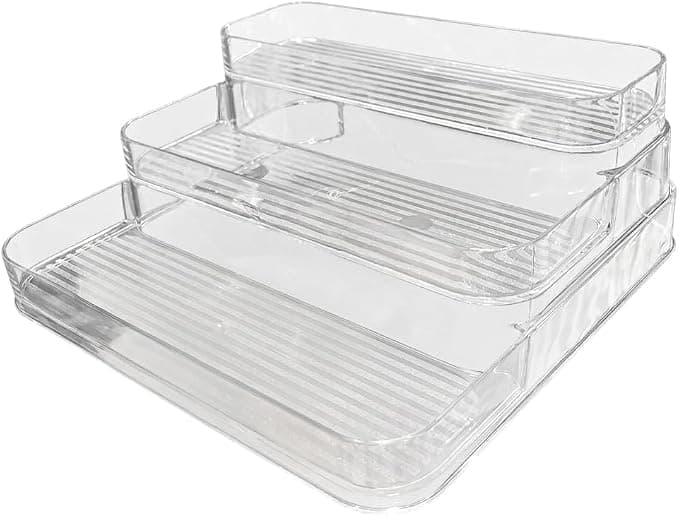Acrylic Display Ladder 3 Tier – Multi-Level Clear Display Organizer for Desserts and Accessories – Practical Design for Kitchen and Events ar