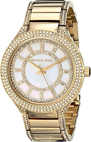 Michael Kors Watch for Women, Japanese Quartz Movement, Analog Display, Gold Gold Strap-MK3312