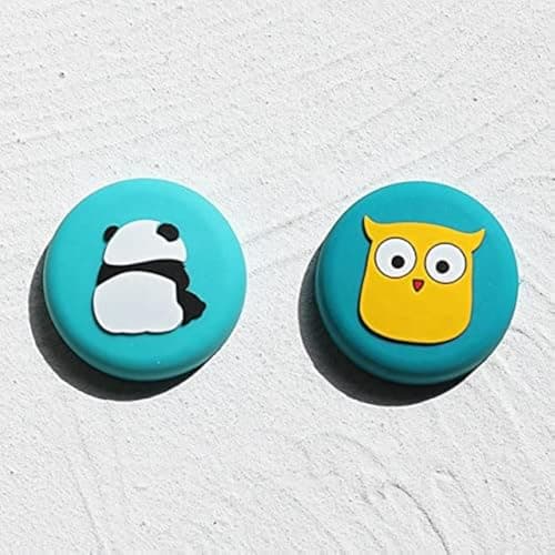 Dhvsam Cartoon Silicone Door Crash Pad Silicone Handle Crash Mat Square Shape Wall Protectors Silicone Door Stopper for Protecting Refrigerator Door Cabinets (Pack of 2) Doorstop