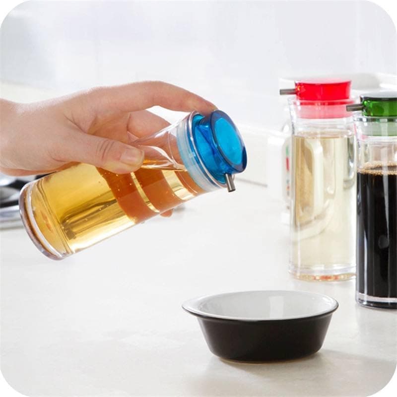 Generic Glass Oil Dispenser Bottle with Tightly Sealed Lid, 250 ml, Clear, .sa