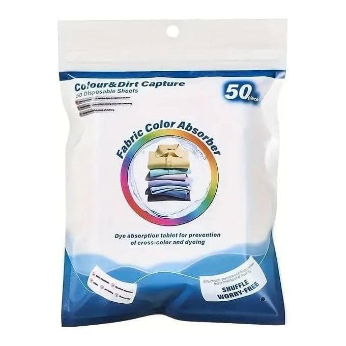 50 Count Color Protection Wipes Prevents Fading and Stops Dyeing Transfer and Maintains Color Fastness Suitable for Regular and Automatic Washing Machines for All Fabrics Laundry Sheets Laundry detergent