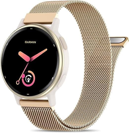 Strap Magnetic (Compatible with Amazfit GTS 4 / GTS 4 Mini/GTS 3 / GTS 2 / GTS 2e / 20mm Amazfit Bip 3 Pro/Bip U Pro) Quick Release Watch Strap, Stainless Steel Mesh Replacement band for Women Men