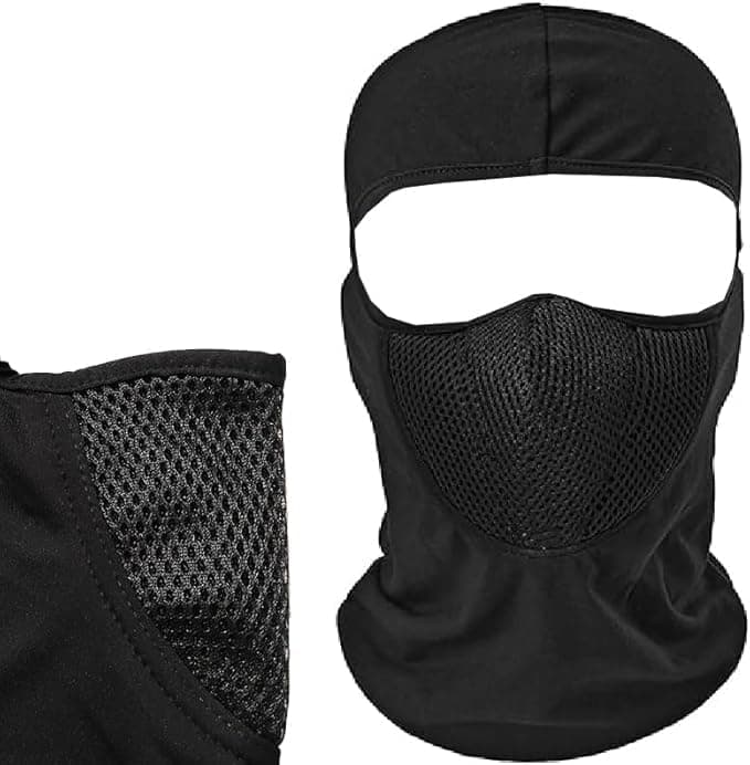 Face Mask Neck Gaiter Multi-Use - Breathable Light Elastic Fabric Perfect for Dust Sun Protection Motorcycle Under Helmet Mask (1 Piece) - sacar Apparel head neck covering